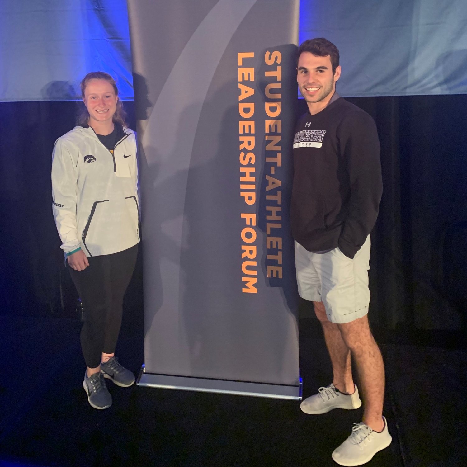 Two student-athletes at the NCAA Leadership Forum
